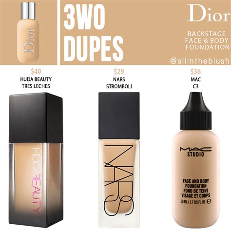 dior backstage 2wo dupe|dior face and body dupe.